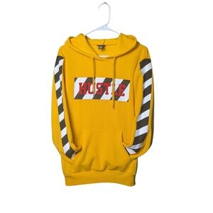 Yellow Hustle Graphic Men's Sweater
